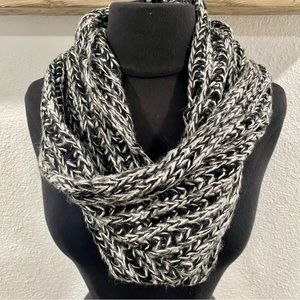 Black gray and silver infinity scarf 3 for $15